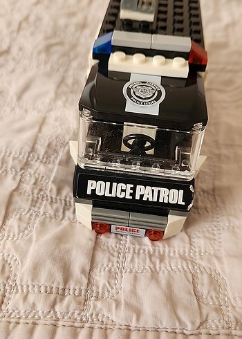 Lego Beyaz Siyah Polis Aracı - Görsel 3