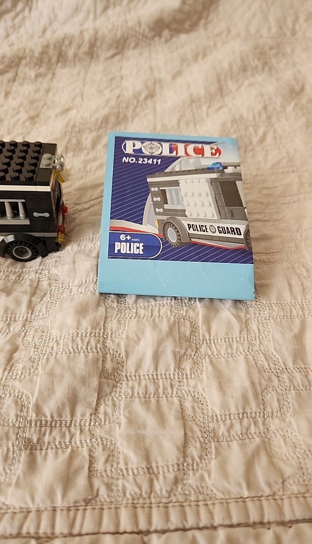 Lego Beyaz Siyah Polis Aracı - Görsel 2