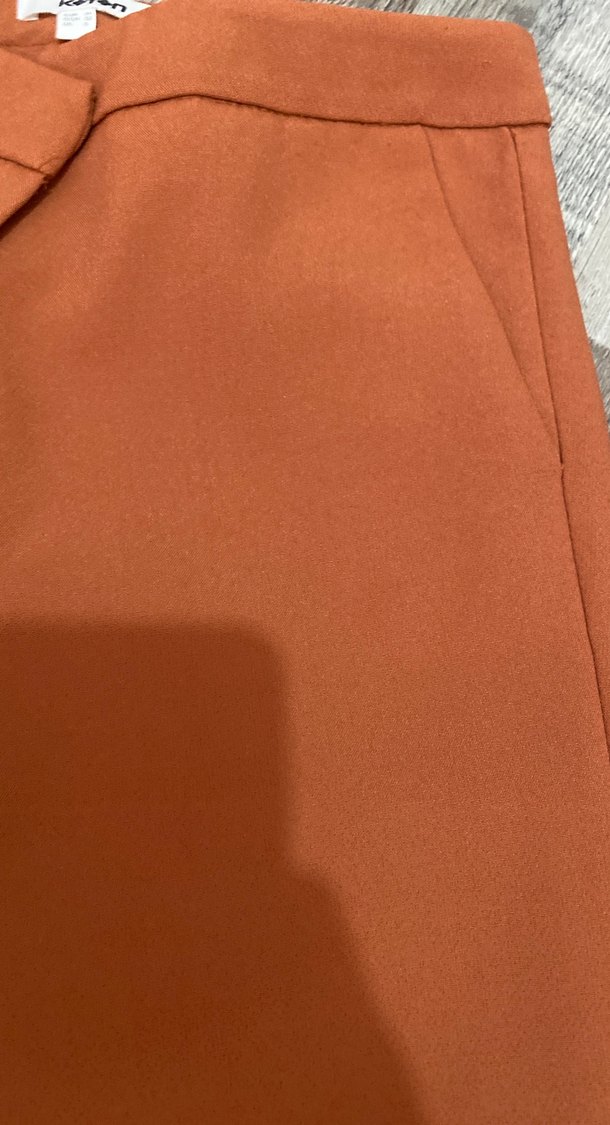 Kadın Kahverengi Midi Kumaş Pantolon - Görsel 3