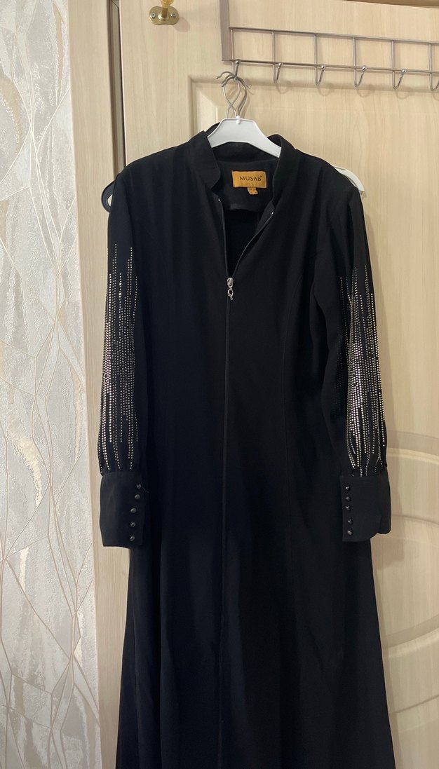 Uzun Siyah Gotik Kadın Elbise - Görsel 2