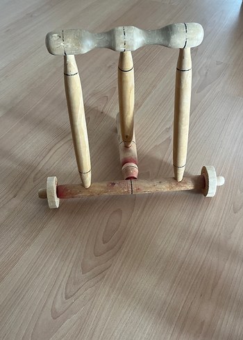 Bej ve Gri Ahşap Oyuncak - Görsel 3