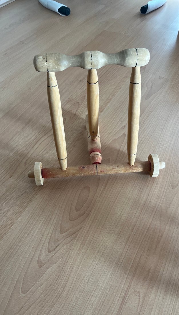 Bej ve Gri Ahşap Oyuncak - Görsel 3