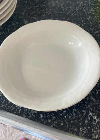 Beyaz Gri Tonlarında Yemek Tabağı Seti - Görsel 4