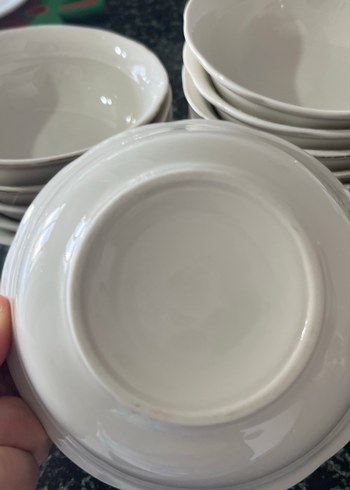 Beyaz ve Gri Seramik Tabak Seti - Görsel 3