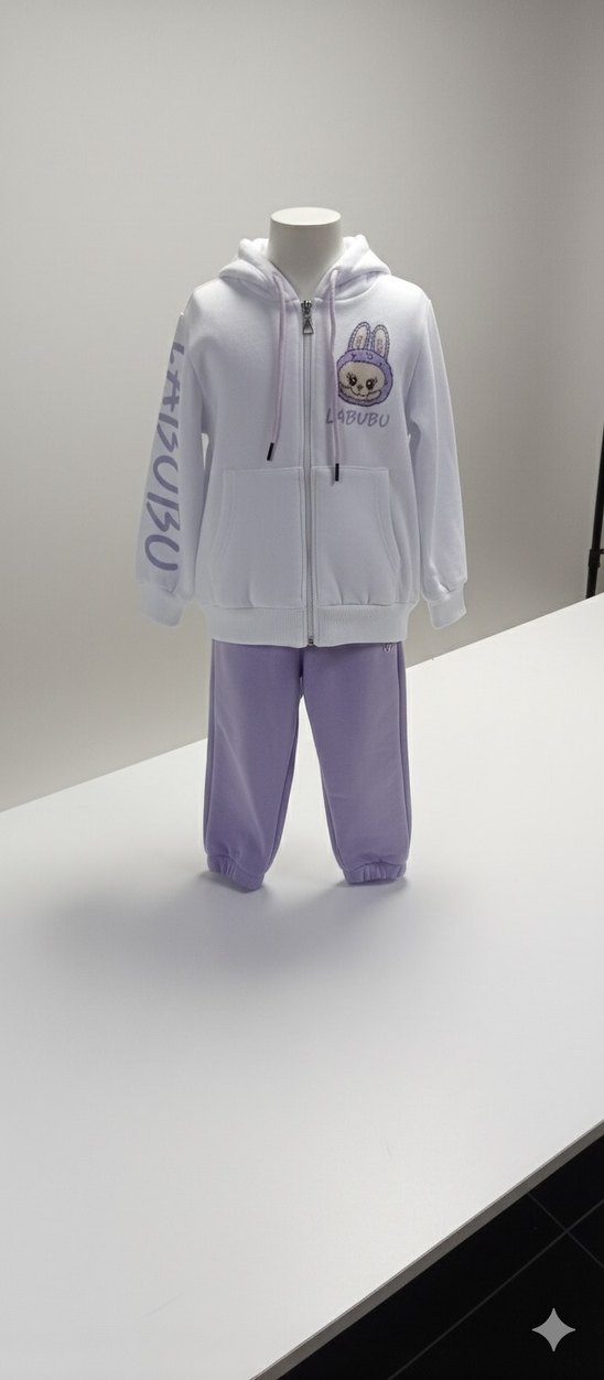 Labubu Kız Çocuk Eşofman Takımı - Görsel 2
