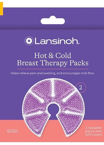 Lansinoh Mor Sıcak ve Soğuk Göğüs Terapisi Pedi - Görsel 2
