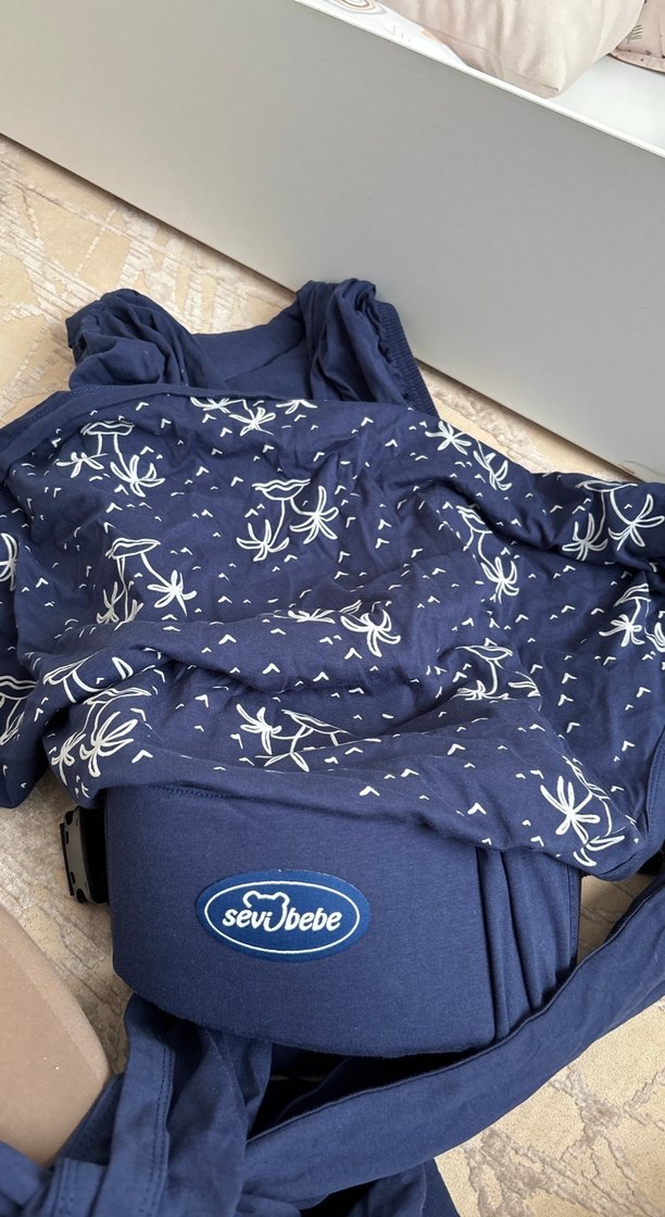 Sevibebe Destekli Ayarlanabilir Bebek Slingi Gri - Görsel 5