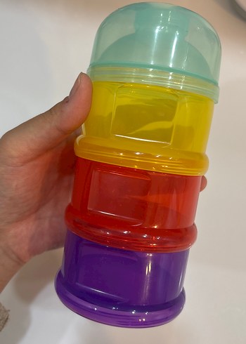 Renkli Bebek Maması Saklama Kabı - Görsel 2