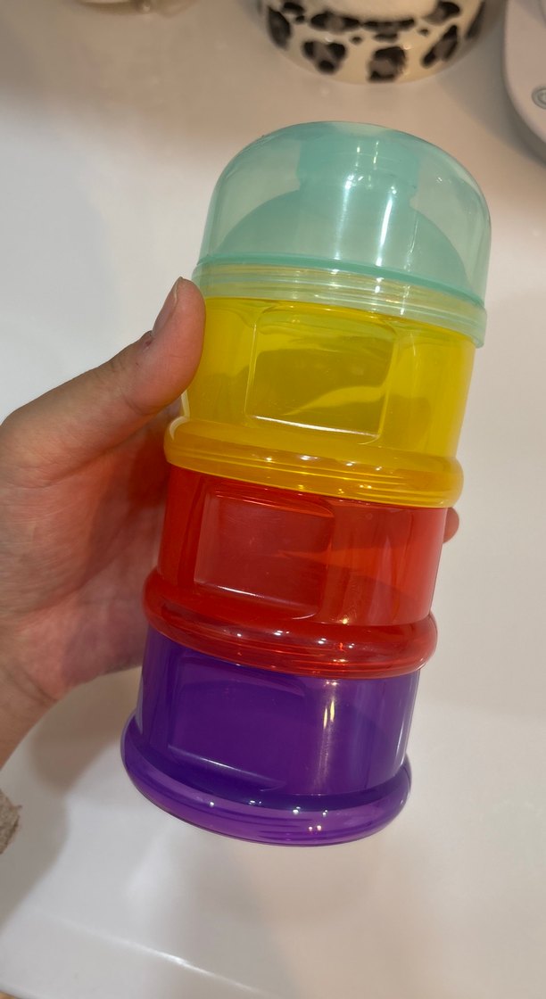 Renkli Bebek Maması Saklama Kabı - Görsel 2