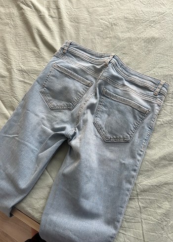 30 Beden Düğmeli Rahat Kesim Kadın Kot Pantolon