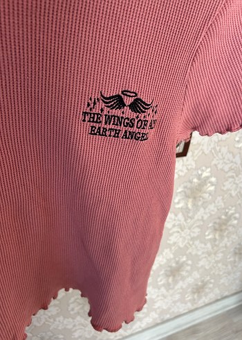 l Beden Pembe Kısa Kollu Tişört