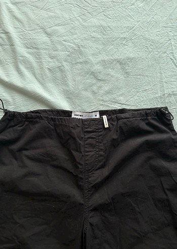 m Beden siyah Renk Kadın Kahverengi Bol Kesim Paraşüt pantolon Pantolon