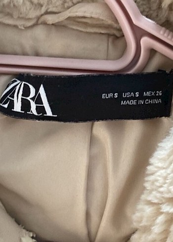 s Beden ten rengi Renk Zara Peluş Kadın Mont