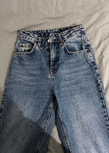 Gri Tonlu Rahat Kesim Kadın Kot Pantolon - Görsel 2