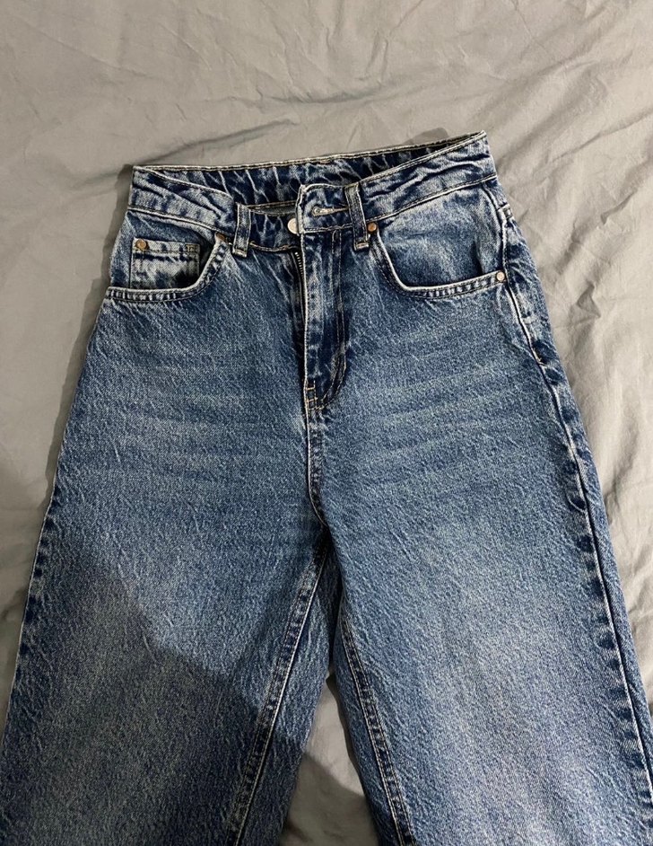 Gri Tonlu Rahat Kesim Kadın Kot Pantolon - Görsel 2