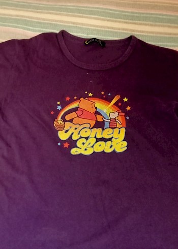 xl Beden Winnie The Pooh Mor Tişört