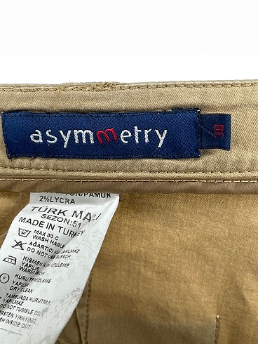 38 Beden ten rengi Renk Asymmetry Mini Etek %70 İndirimli.