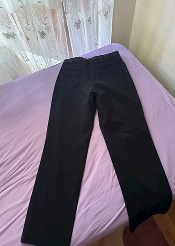 36 Beden Siyah Rahat Kesim Kadın Kumaş Pantolon