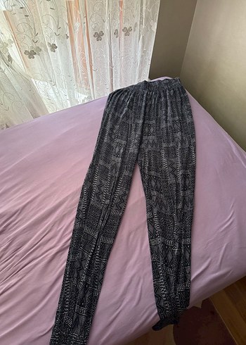 Bohem Paçası ve Beli Lastikli Kadın Şalvar