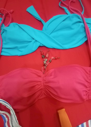Renkli Mini Strappy Bikini Setleri - Görsel 3