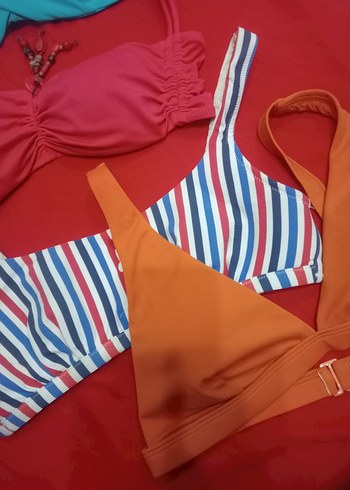 Renkli Mini Strappy Bikini Setleri - Görsel 2