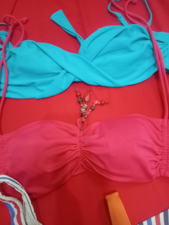 Renkli Mini Strappy Bikini Setleri - Görsel 3