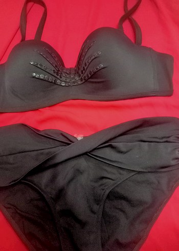 Siyah Gotik Bantlı Kadın Bikini - Görsel 2