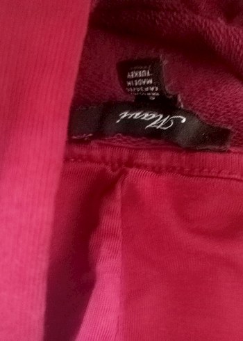 bordo Kadın Sweatshirt - Görsel 2