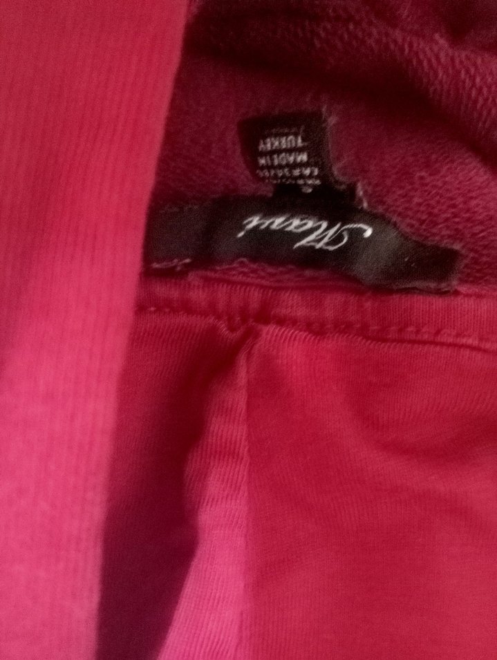 bordo Kadın Sweatshirt - Görsel 2