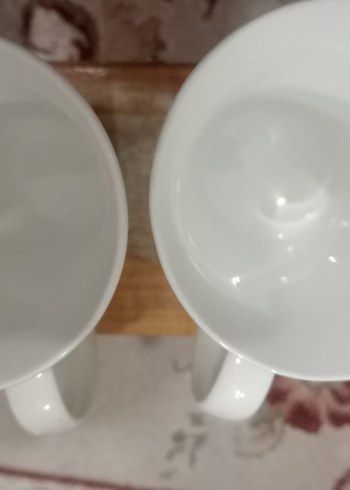 Yeşil Desenli Porselen 2'li Kupa - Görsel 3