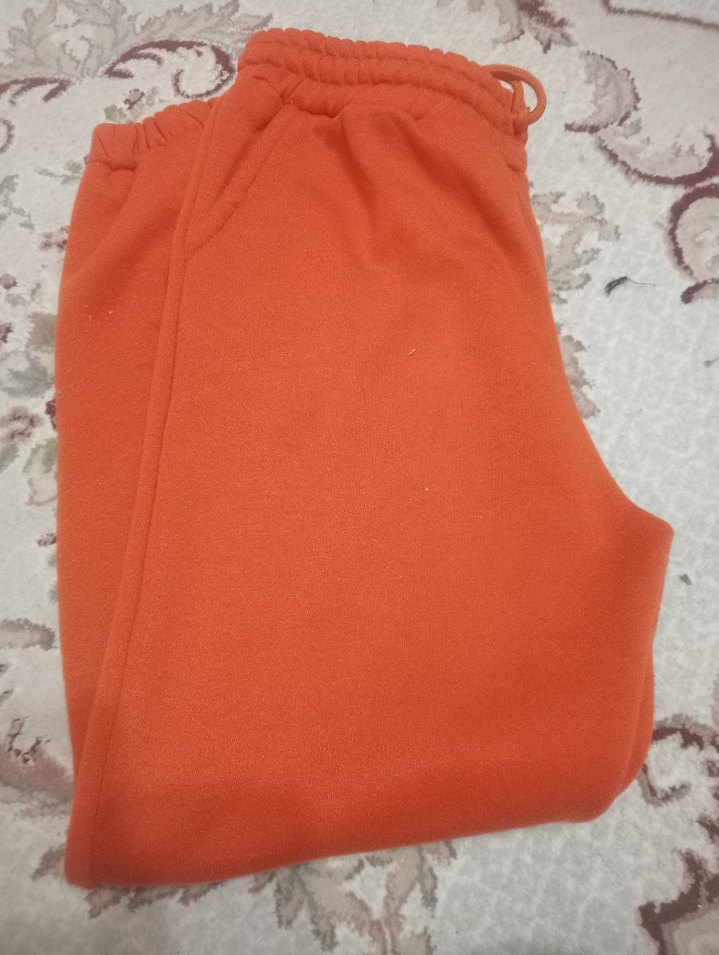 Kırmızı Fermuarlı Kadın Kumaş Pantolon - Görsel 3