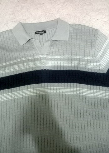 Gri Erkek Polo Tişört Kısa Kollu - Görsel 2