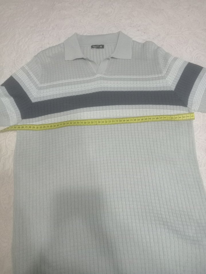 Gri Erkek Polo Tişört Kısa Kollu - Görsel 5
