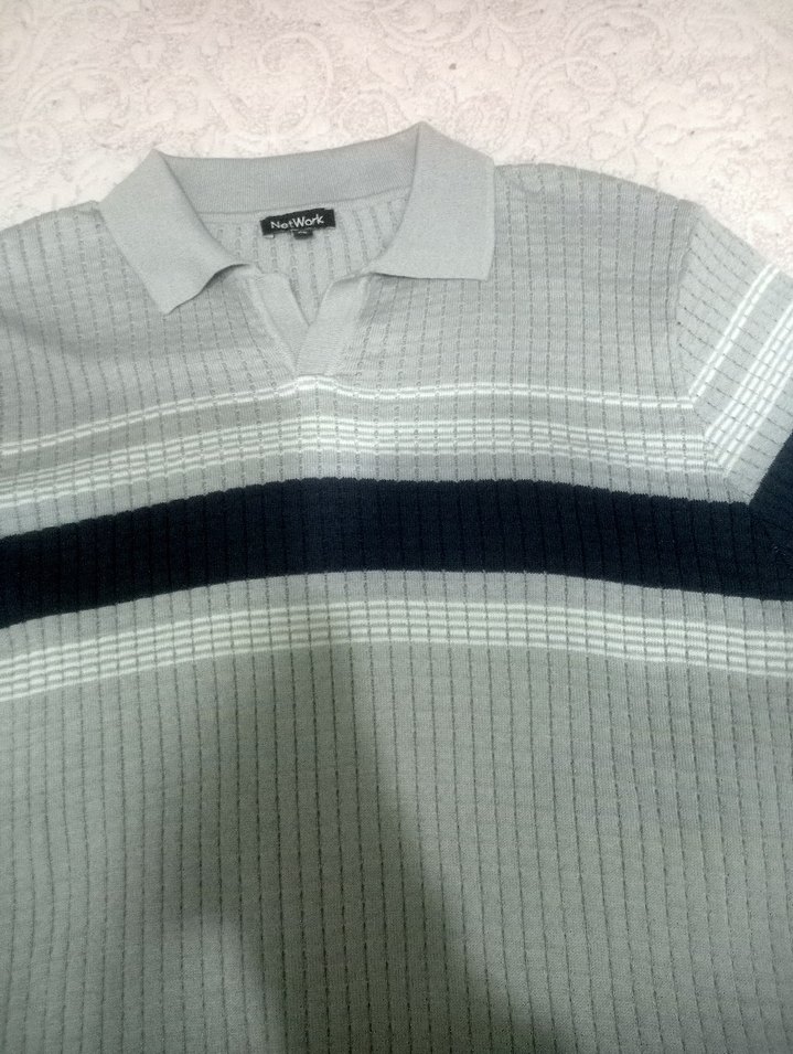 Gri Erkek Polo Tişört Kısa Kollu - Görsel 2