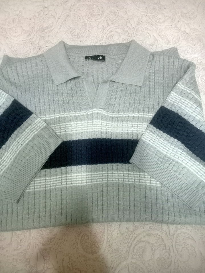 Gri Erkek Polo Tişört Kısa Kollu - Görsel 4