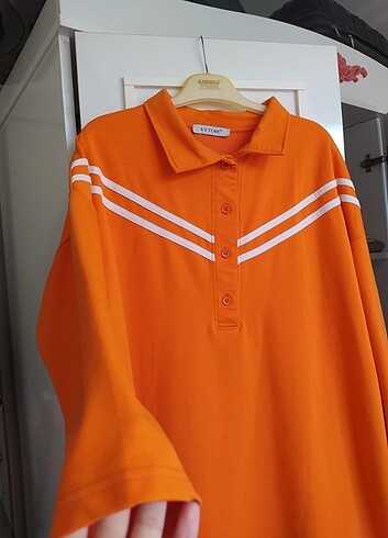 xl Beden turuncu Renk Tunik sweatshirt