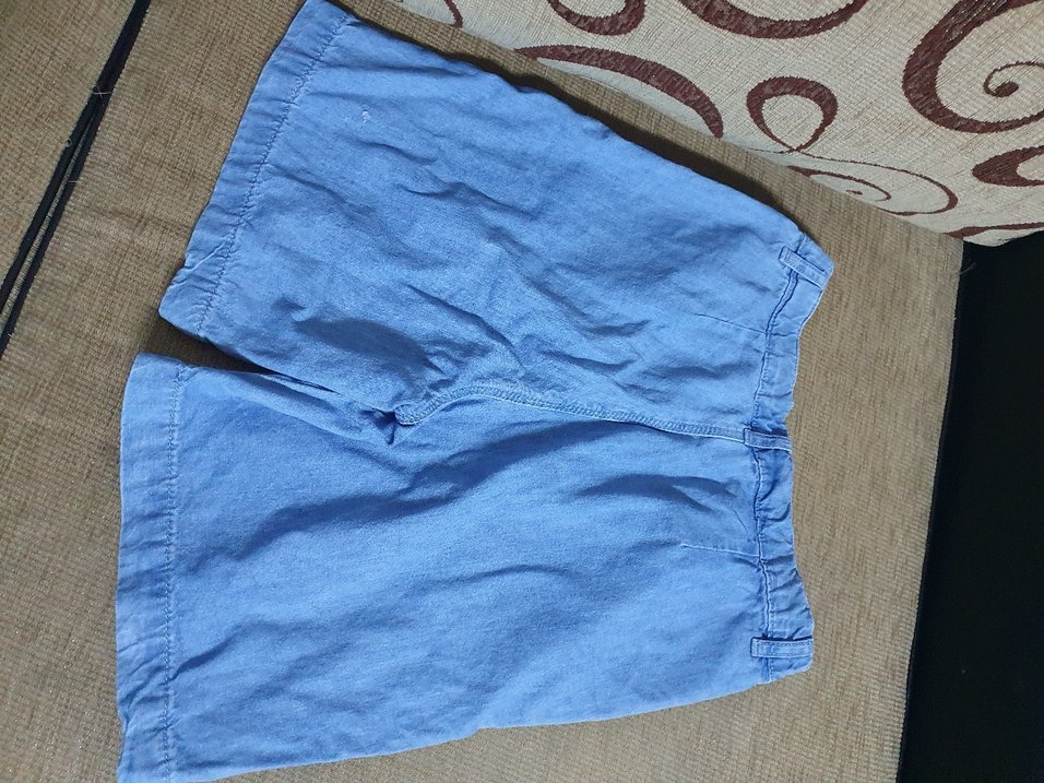 Nakışlı Düğmeli Çocuk Denim Şort - Görsel 3