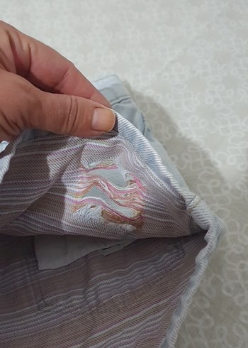 Mavi cocuk Düğmeli Mini Denim Şort - Görsel 5