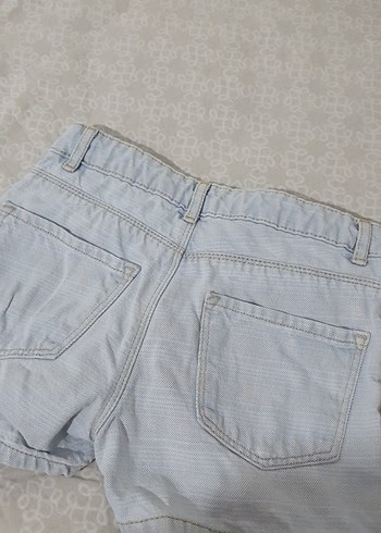 Mavi cocuk Düğmeli Mini Denim Şort - Görsel 6