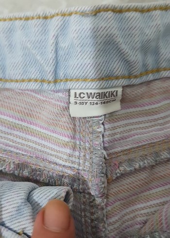 Mavi cocuk Düğmeli Mini Denim Şort - Görsel 2