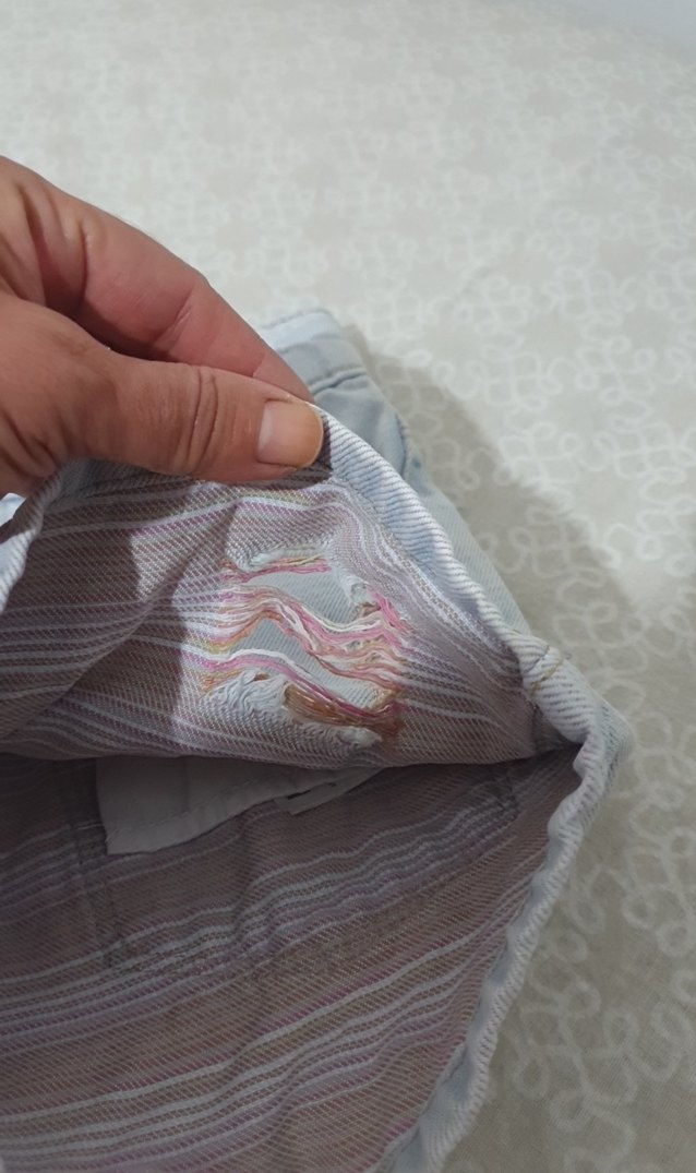 Mavi cocuk Düğmeli Mini Denim Şort - Görsel 5