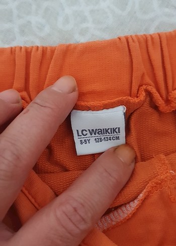 Turuncu Mini Rahat Kesim cocuk Şort - Görsel 2