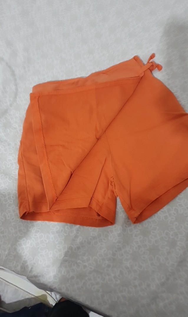 Turuncu Mini Rahat Kesim cocuk Şort - Görsel 3