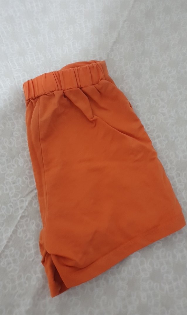 Turuncu Mini Rahat Kesim cocuk Şort - Görsel 4
