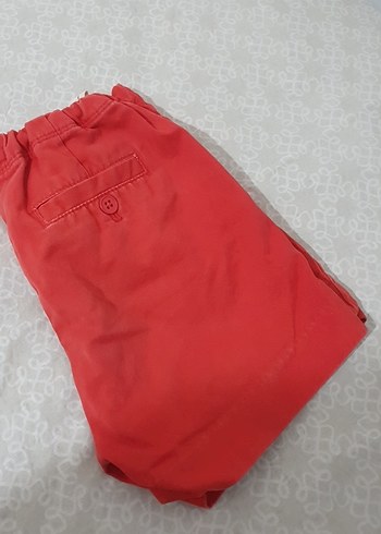Kızlar için Kırmızı Rahat Kesim Şort - Görsel 3