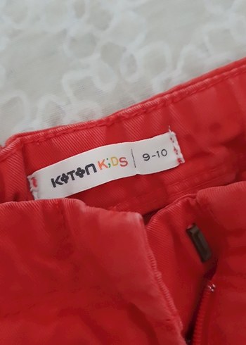 Kızlar için Kırmızı Rahat Kesim Şort - Görsel 2