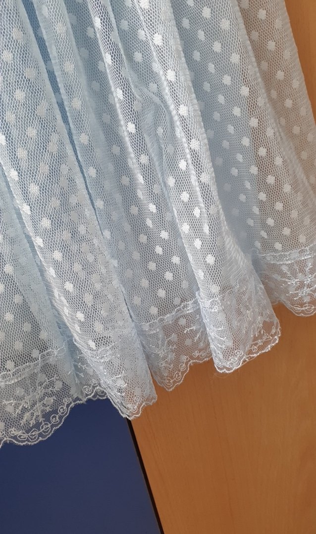 Uzun Kollu Mavi Kız Elbisesi - Görsel 3