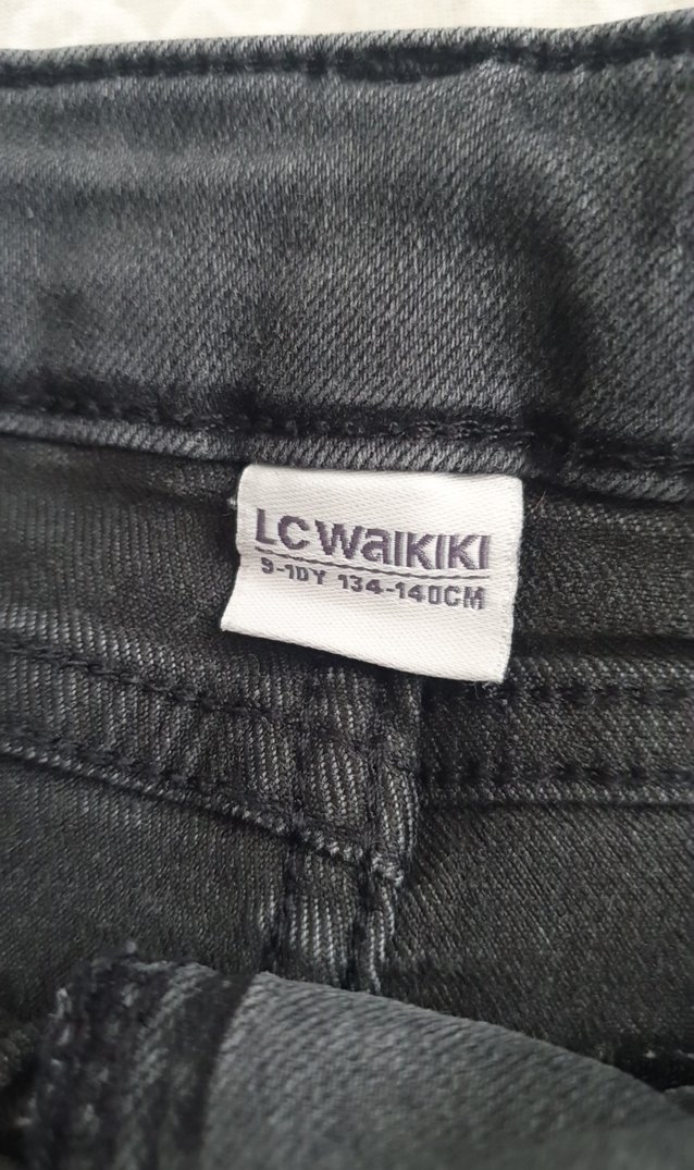 Gri Mini Denim Şort - Görsel 4