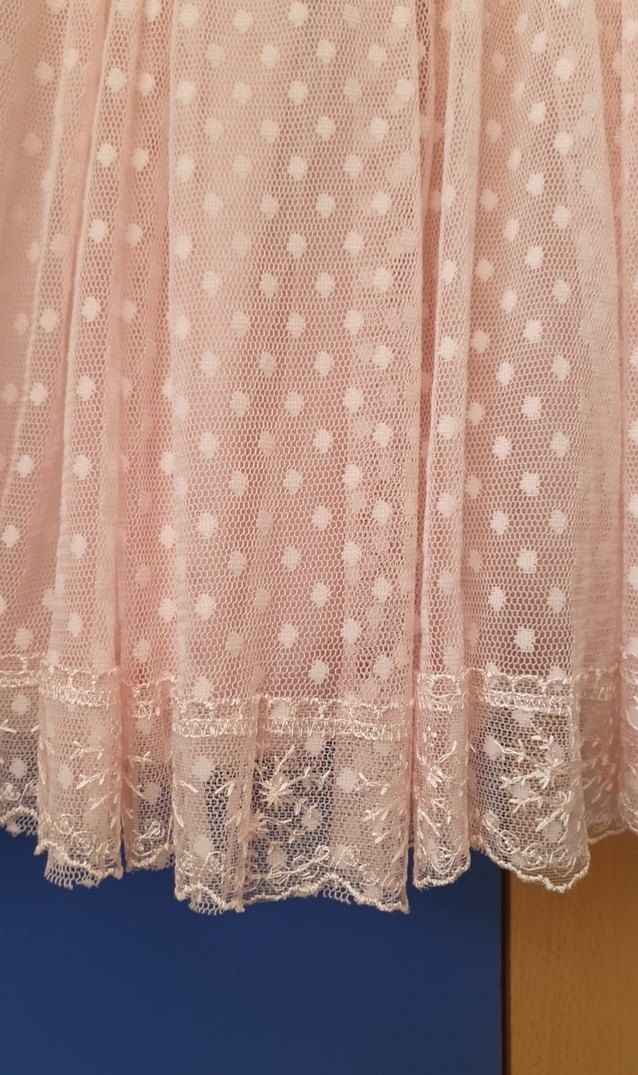 Pembe Dantel Detaylı Kız  cocuk Elbisesi - Görsel 2