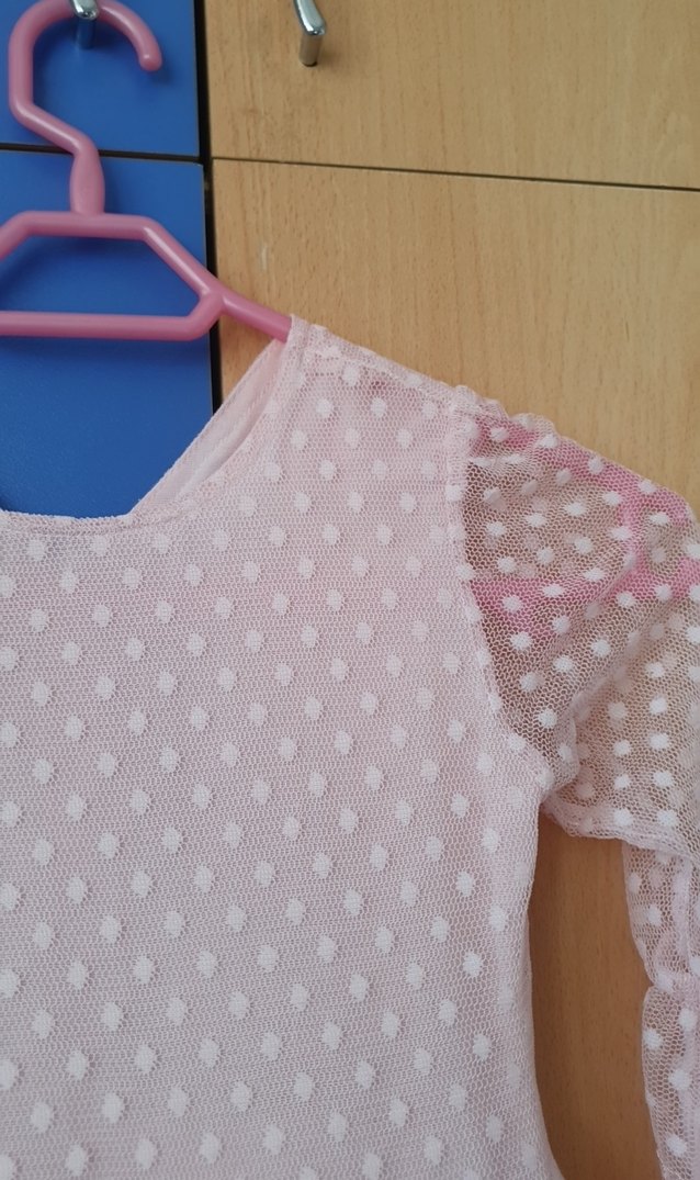 Pembe Dantel Detaylı Kız  cocuk Elbisesi - Görsel 4